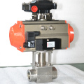 2 way high pressure stainless steel airpowered ball valve